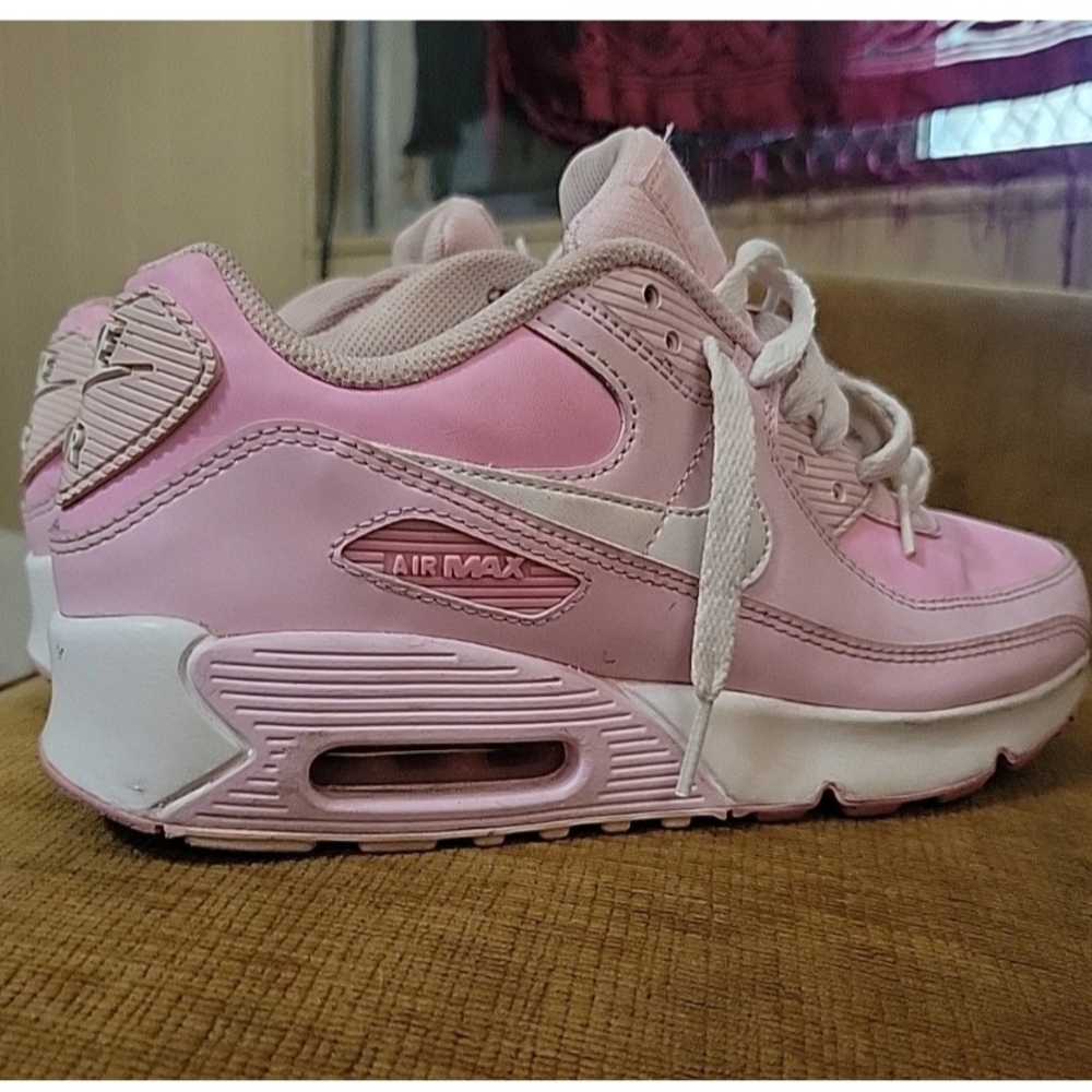 Nike Pink and White Sneakers